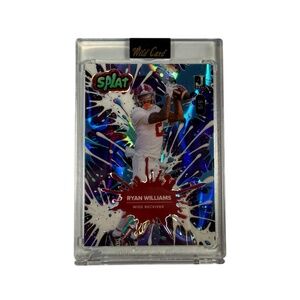 Ryan Williams 2025 Wild Card Splat /6 Blue Splat Alabama Crimson Tide SBBLU05-RW